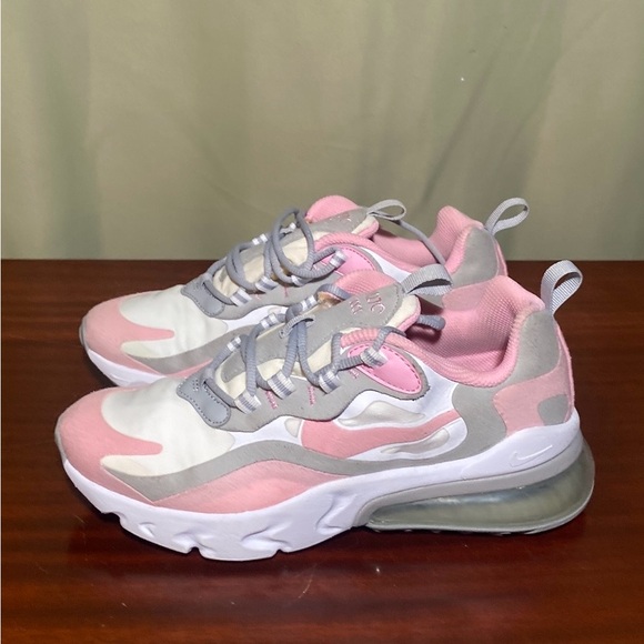 Stylish Pink and Gray Kids Sneakers - Picture 4 of 6